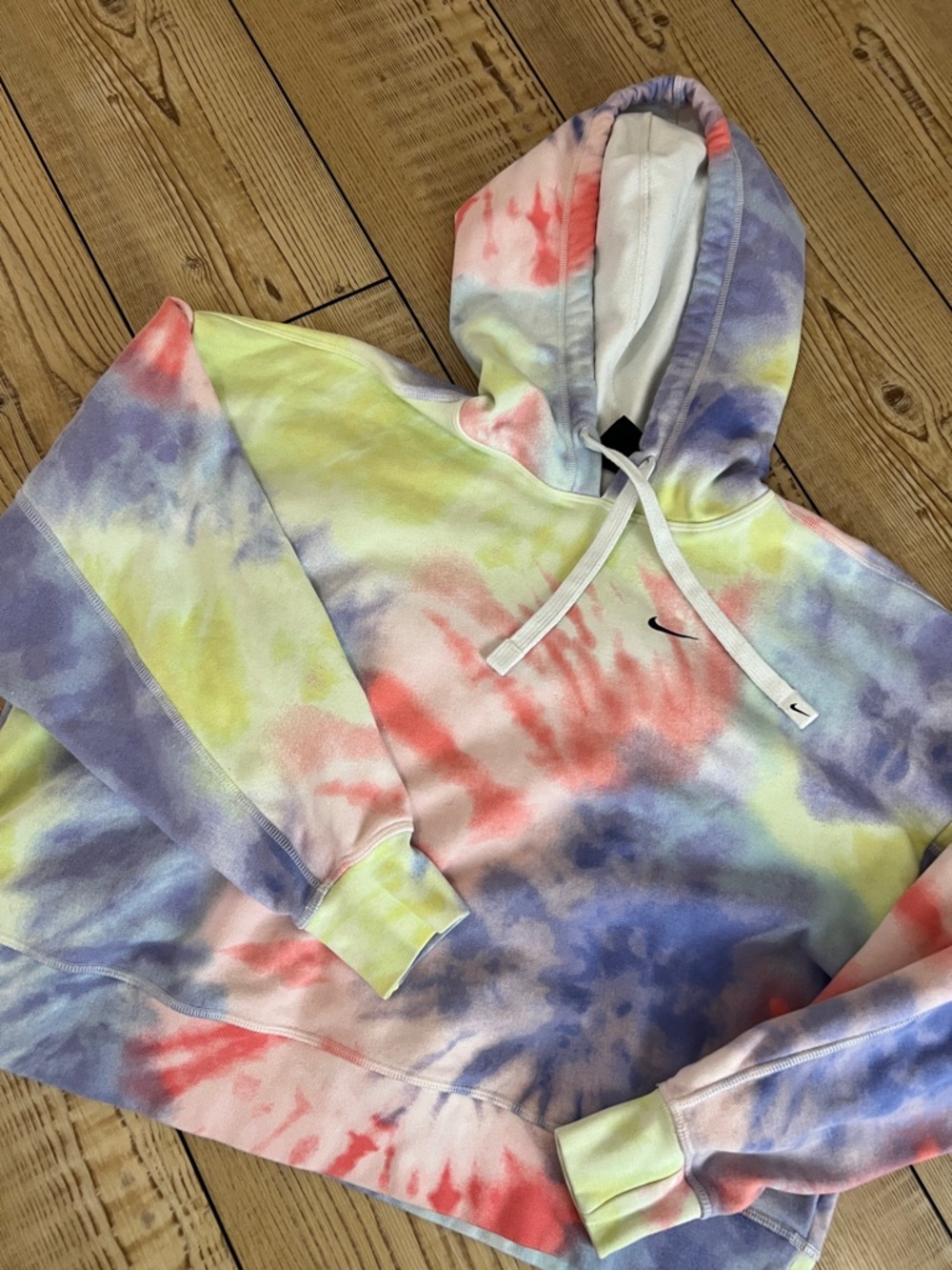 Nike Tie-Dye Pastel Hoodie - Pink, Yellow, Blue, Purple